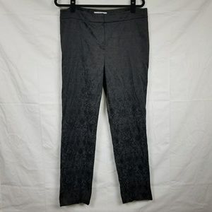 Kasper black jacquard ankle pants 12
